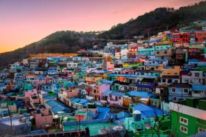 Sunset at Gamcheon Culture Village