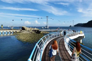 Songdo Marine Cable Car from the Cloud Bridge walking trail