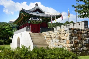 Side view of Anparu Gate
