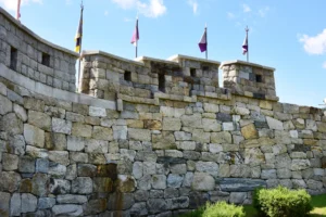 Close-up of Ganghwasanseong stone wall