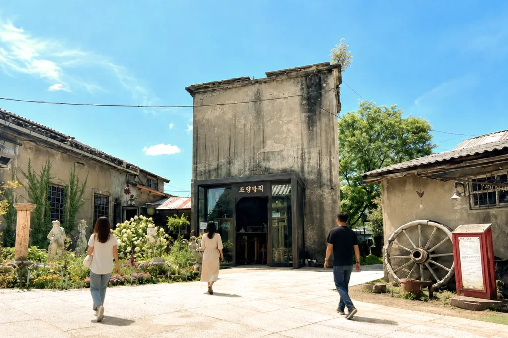 The entrance of Joyang-Bangjik cafe