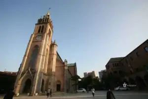 Myeongdong Cathedral panorama