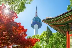 N Seoul Tower with Gyeongbokgung.webp