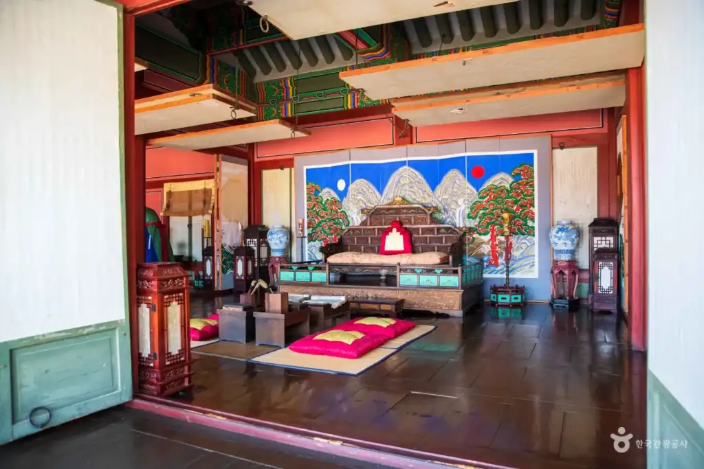 Royal throne room inside Bongsudang Hall