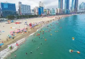 Gwangalli Beach Drone view